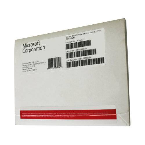 Windows Server 2012 Standard R2 Russian 1PK DSP OEI DVD 2CPU/2VM
