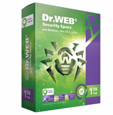 Антивирус Dr.Web Security Space 1ПК на 1 год
