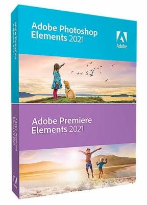 Adobe Photoshop & Premiere Elements 2021 Multiple Platforms International English Upgrade License 1 User TLP Level Commercial