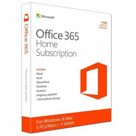 Microsoft Office 365 Home расширенный 5 PC/Mac 1YR Rus BOX 6GQ-00232